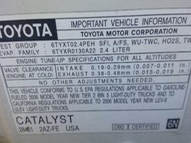 2007 TOYOTA RAV4 WHITE 2.4 AT 2WD.  Z24858